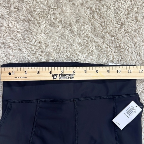 GIRLS OLD NAVY ACTIVE SIZE L 10/12 BLACK HIGH RISE LEGGINGS NWT - Picture 5 of 9